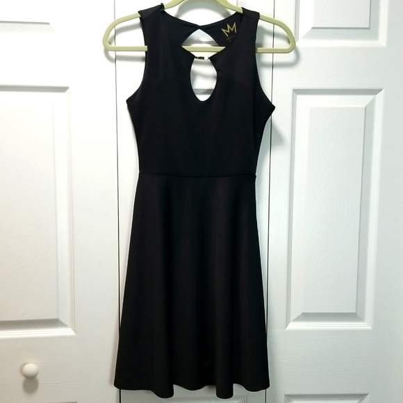Nicki Minaj Dresses & Skirts - Nicki Minaj Little Black Peep-A-Boo Front/Back w/ Flare Bottom Dress Size Small